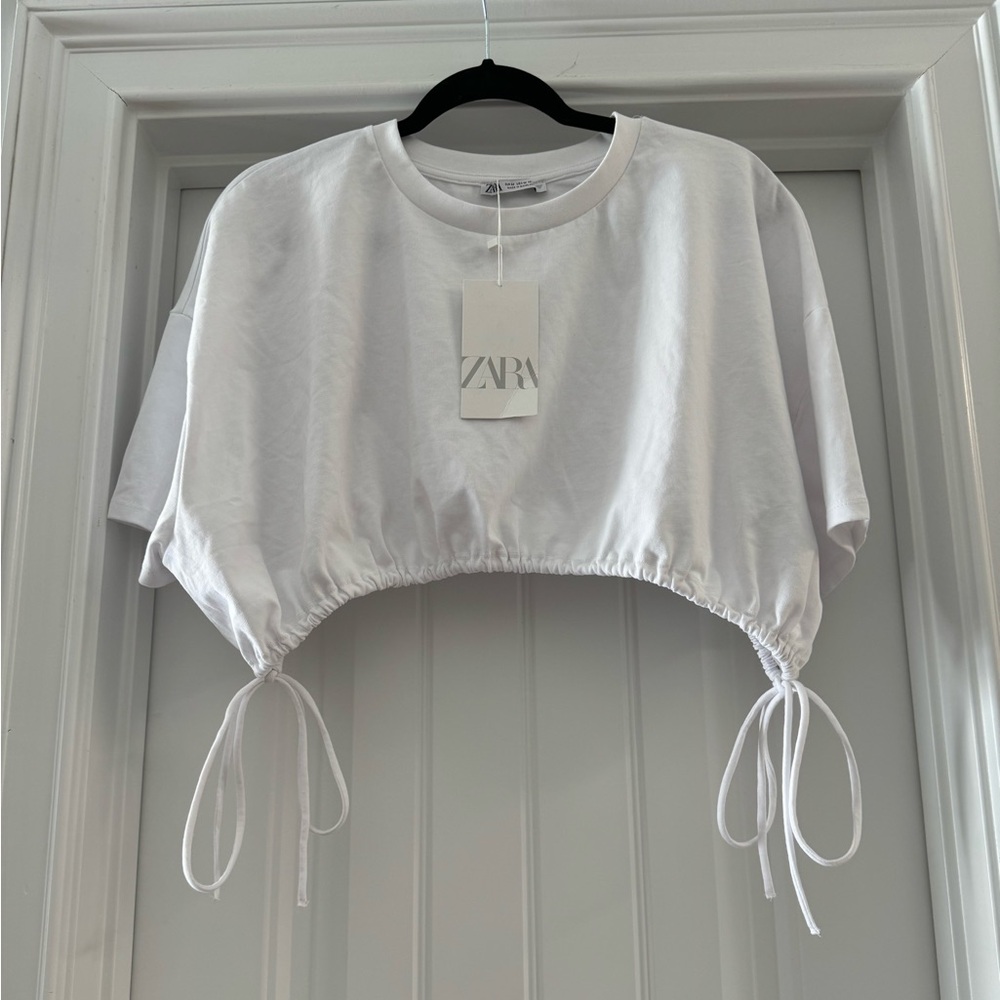 Zara Side Tie Crop Top size M